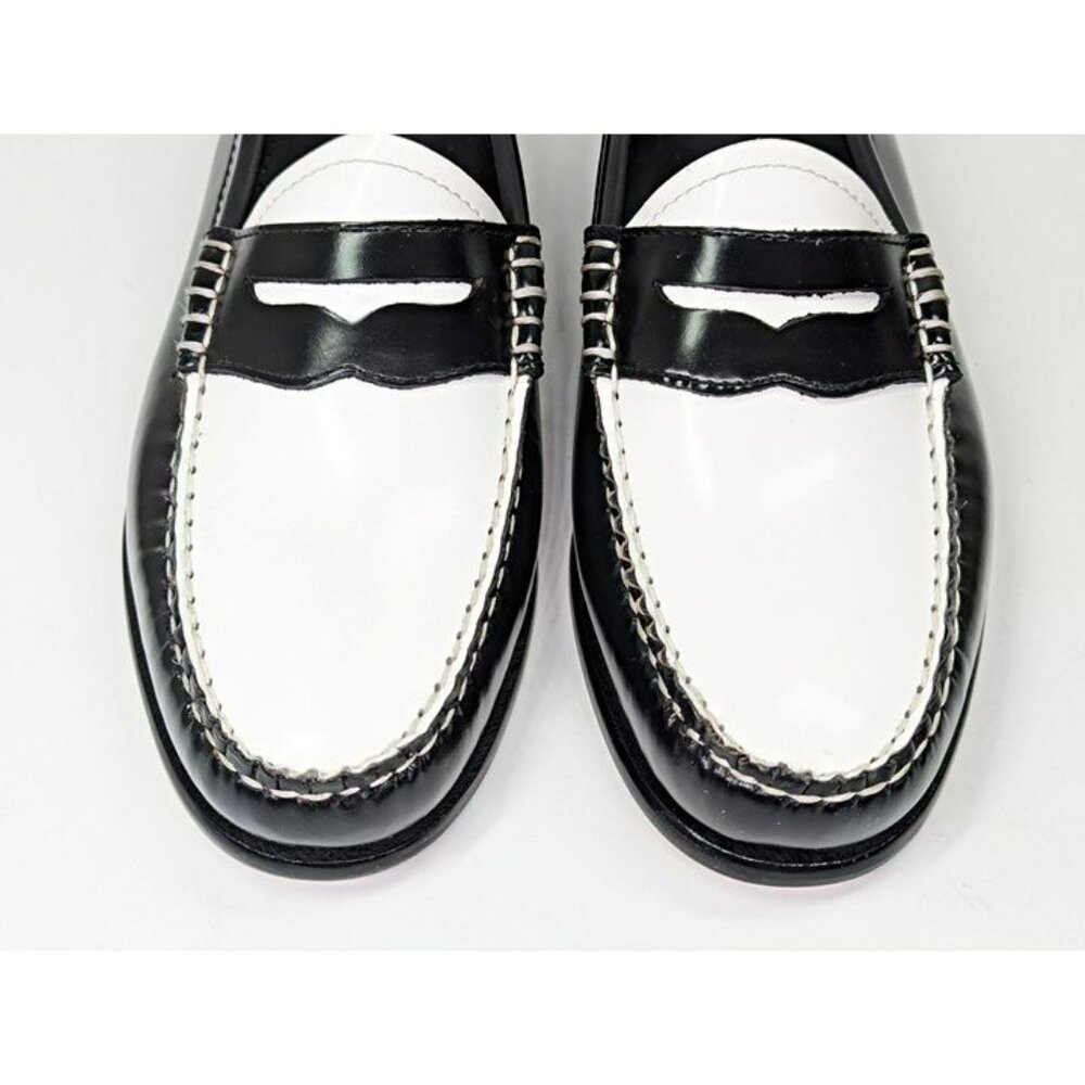 G.H. Bass & Co. Two-Tone Black and White Loafers - Picture 7 of 12
